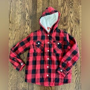 NWOT! Plush-Lined Plaid Shirt/Jacket (Kids’ M)